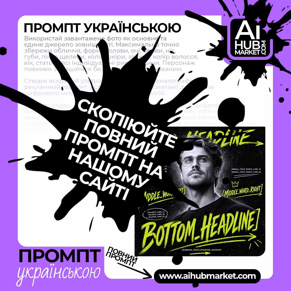Промпт Мотиваційний постер із написами