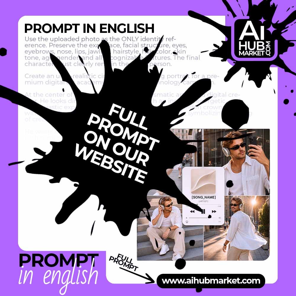 Prompt Music Lifestyle Collage from Photo