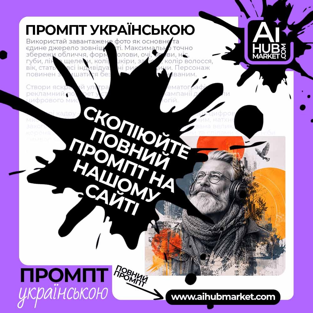 Промпт Музичний editorial-колаж із подвійною експозицією