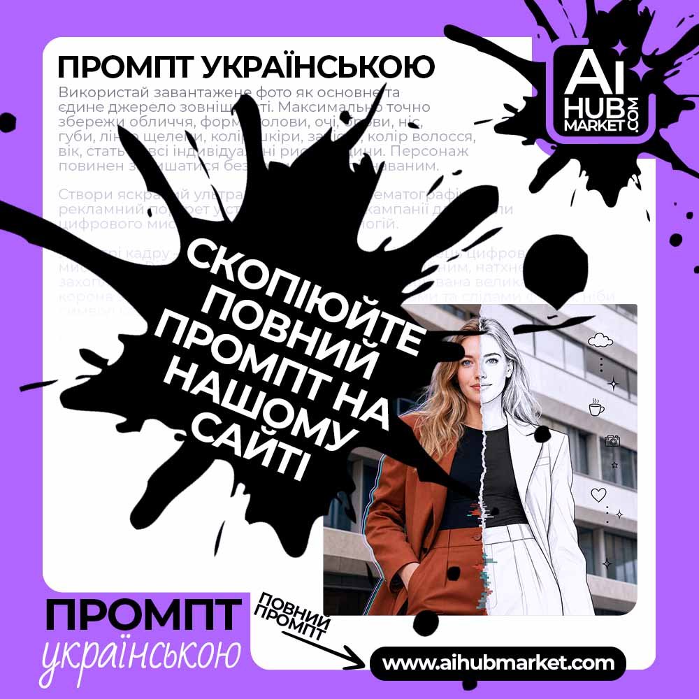 Промпт Наполовину намальована реальність