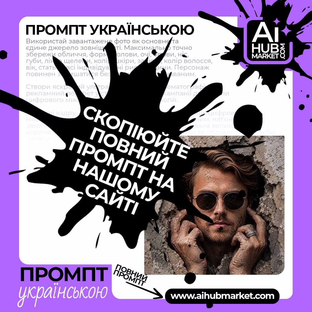 Промпт Обличчя крізь бетон