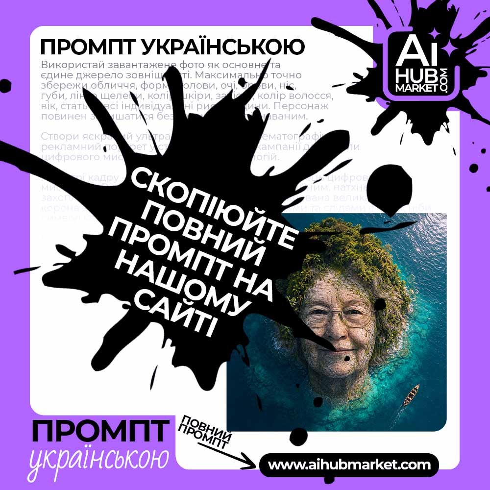 Промпт Острів у формі обличчя