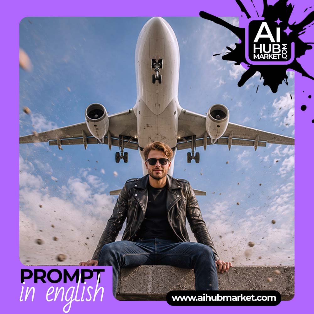 Prompt Portrait Beneath the Airliner