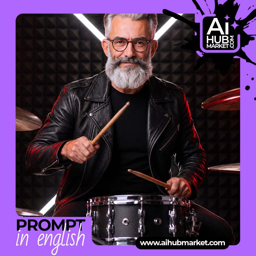 Prompt Rock Star Drummer Photo Effect
