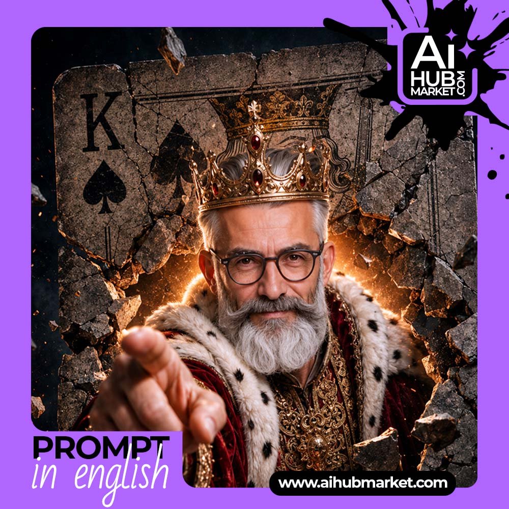 Prompt Royal Card Breakthrough Portrait