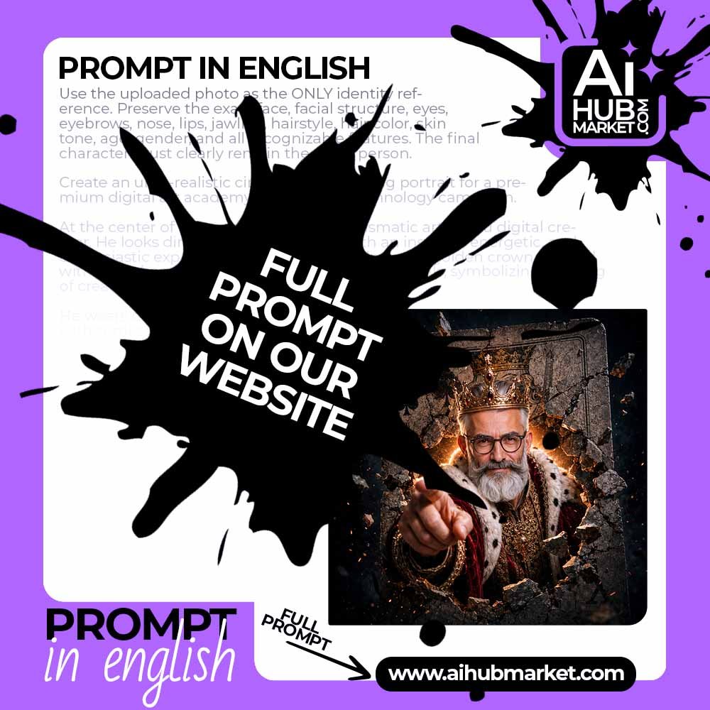 Prompt Royal Card Breakthrough Portrait