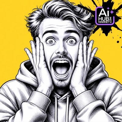 Prompt Shocked Face Caricature — generation result example