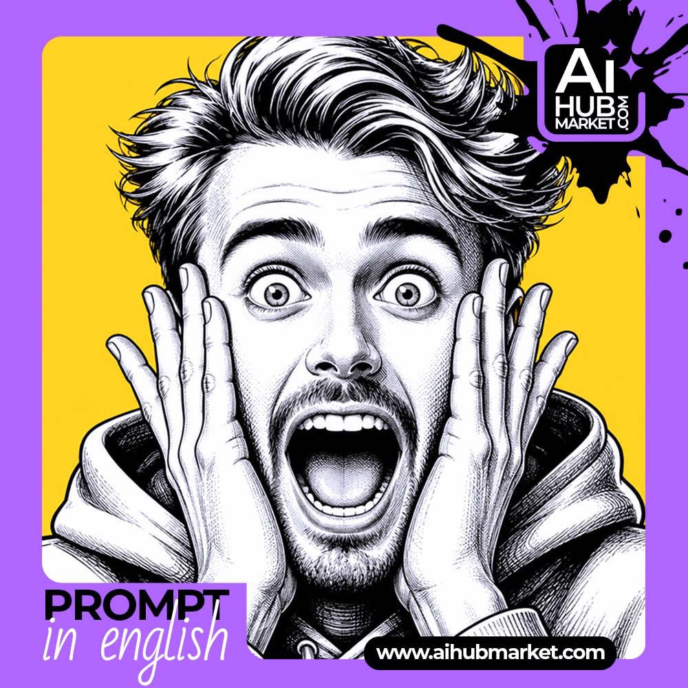 Prompt Shocked Face Caricature