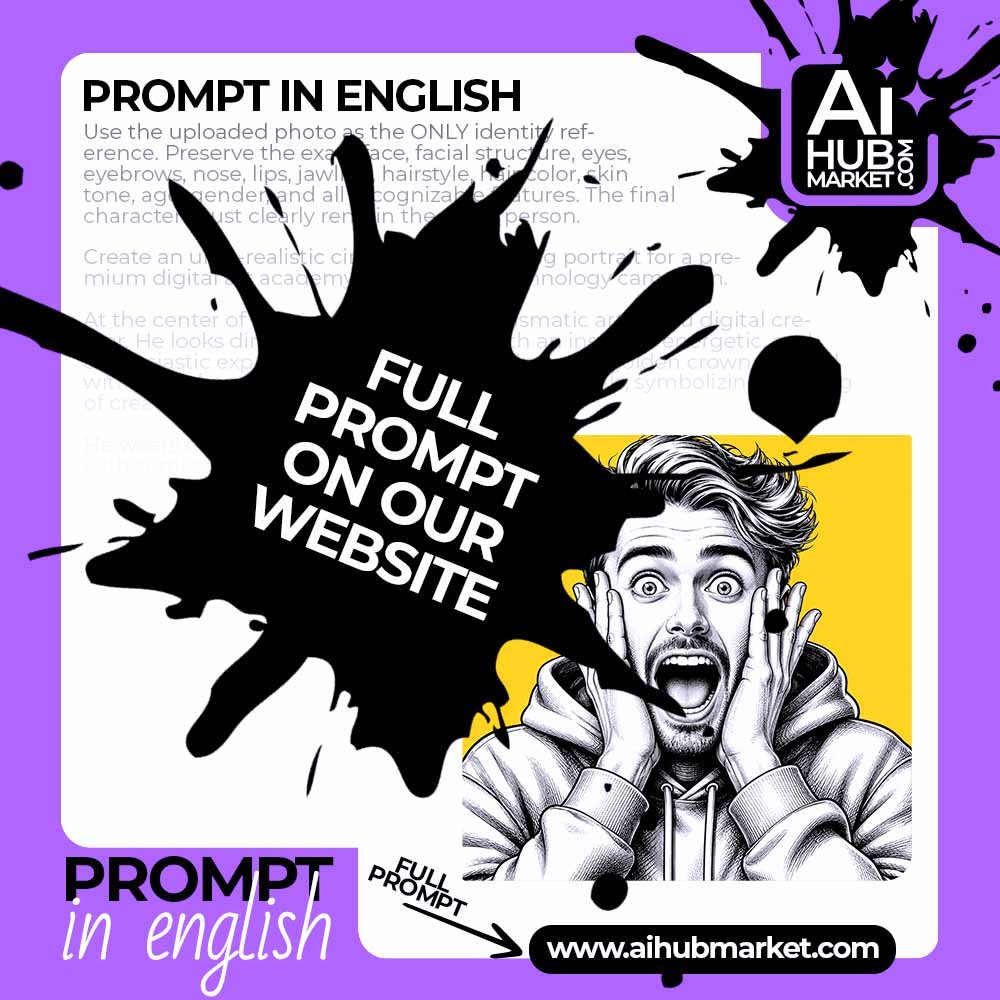 Prompt Shocked Face Caricature