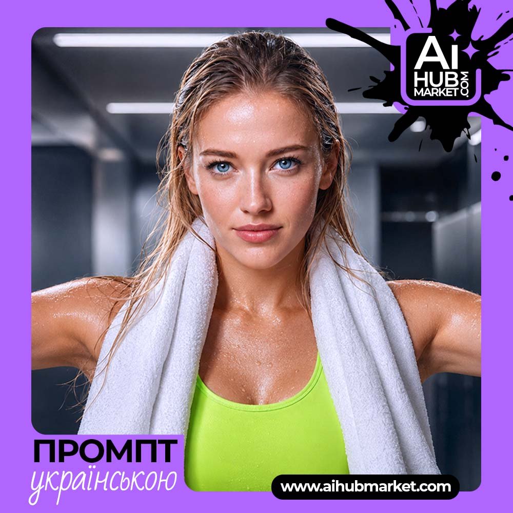 Промпт Спортивний fashion-портрет після тренування