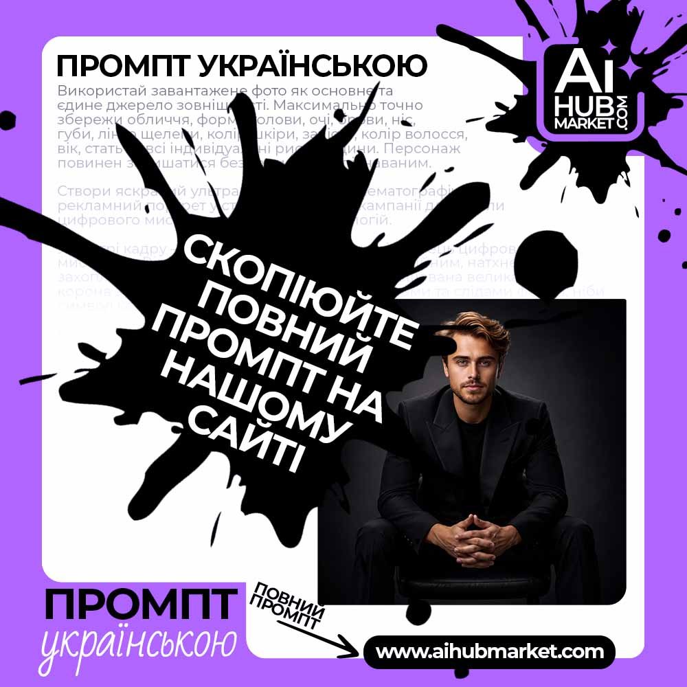 Промпт Студійний портрет впевненості