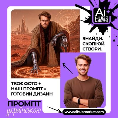 Промпт Техномант Марса на фоні червоної планети