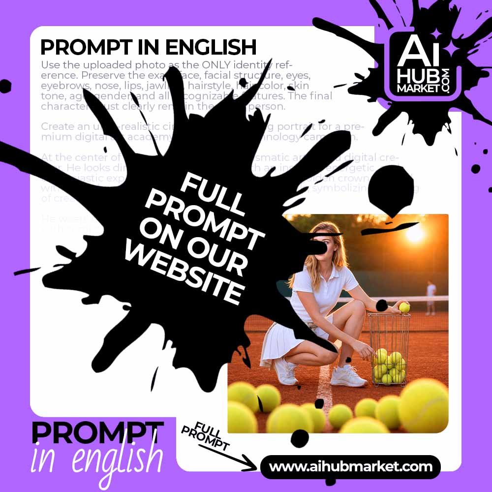 Prompt Tennis Court Lifestyle Photoshoot