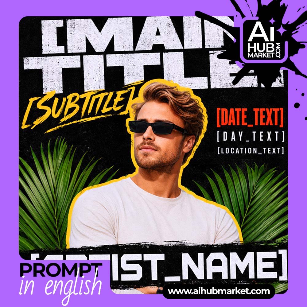 Prompt Tropical Club Poster