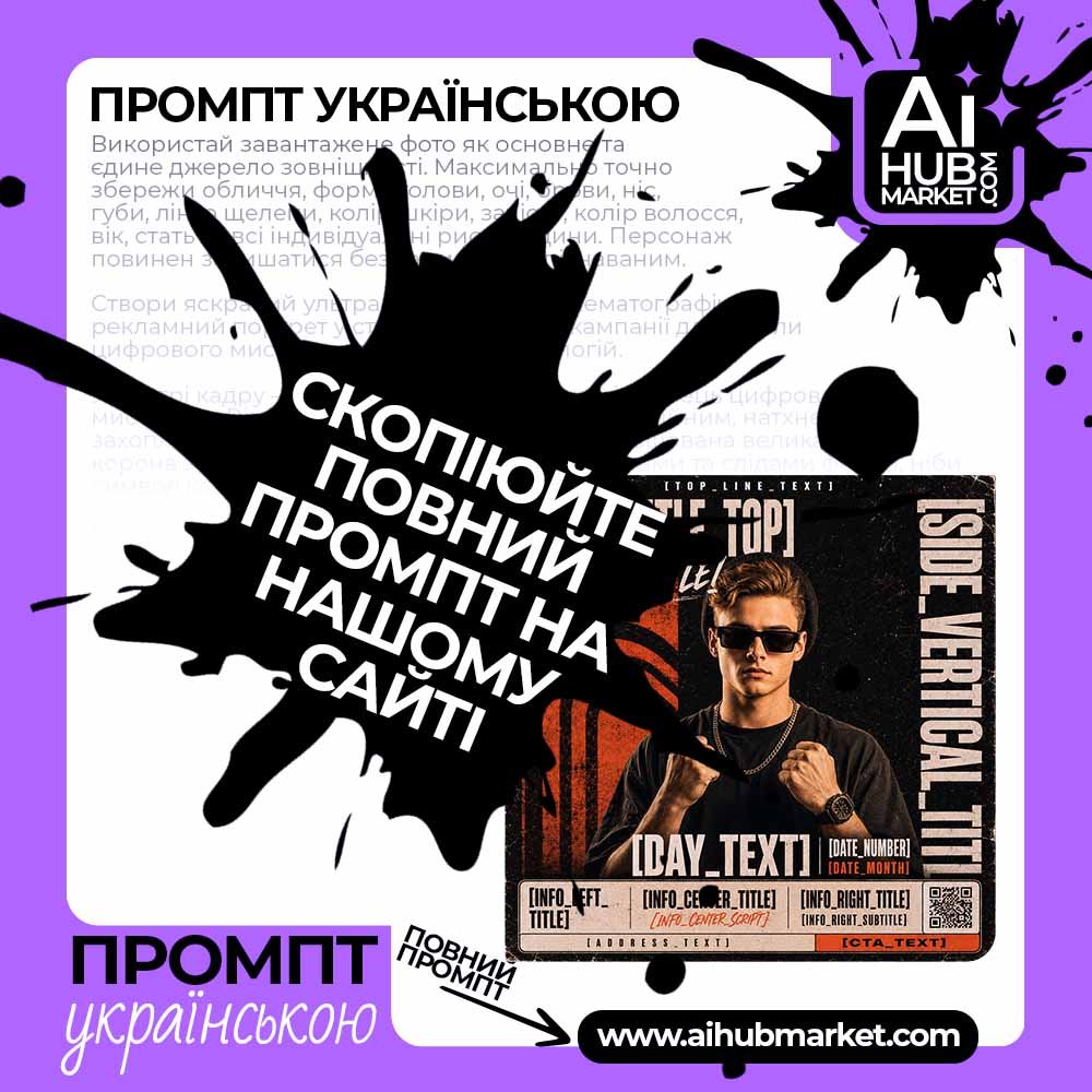 Промпт Вінтажний музичний event-постер