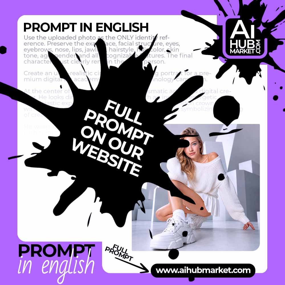 Prompt White Futuristic Fashion Portrait