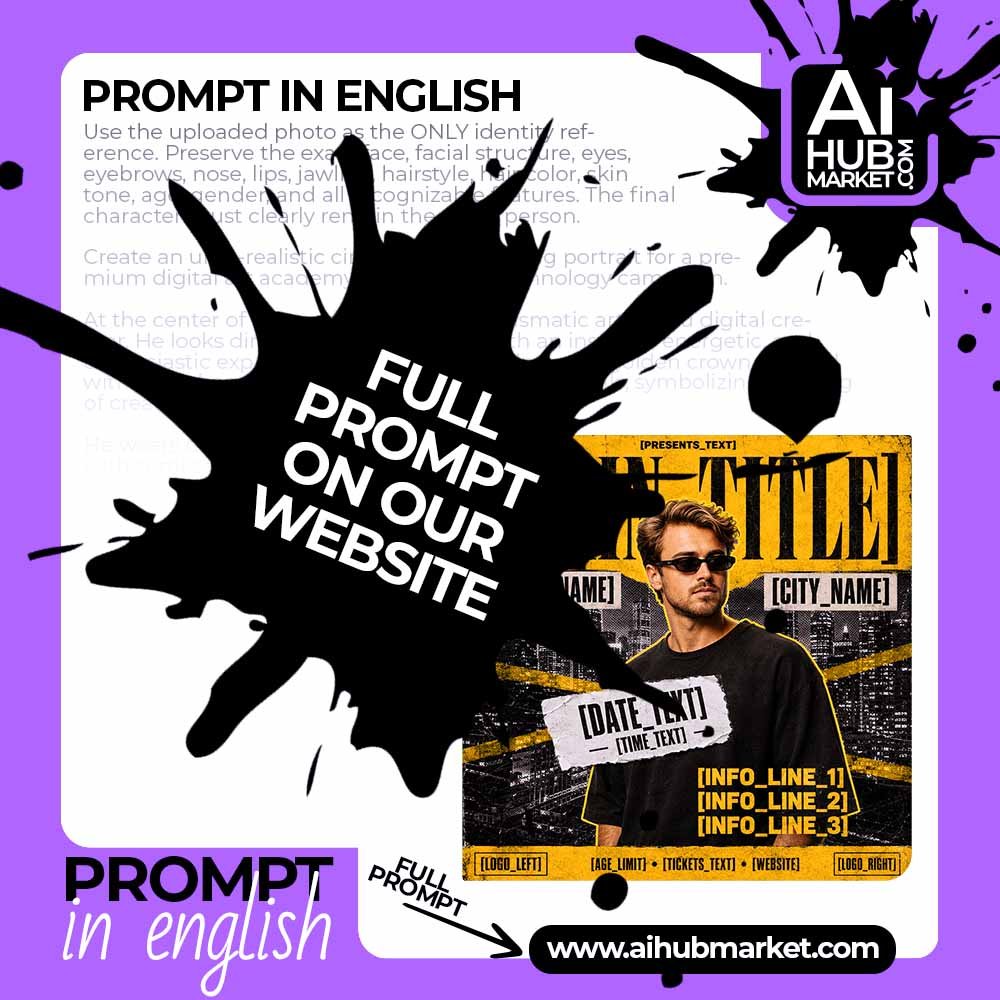 Prompt Yellow Club Flyer from Photo