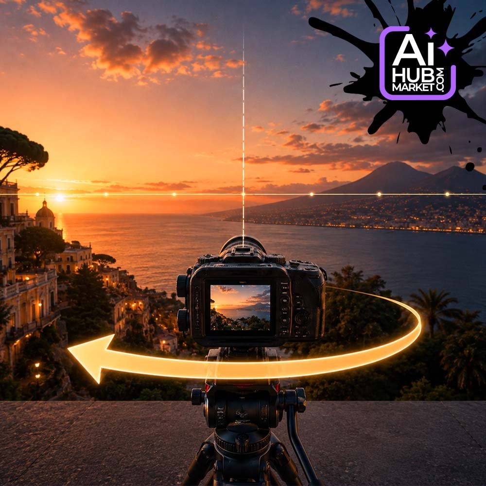 Camera movement prompt Camera Pan Left — camera movement prompt example 2