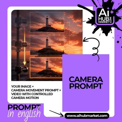 Camera movement prompt Pedestal Down — camera movement prompt example 1