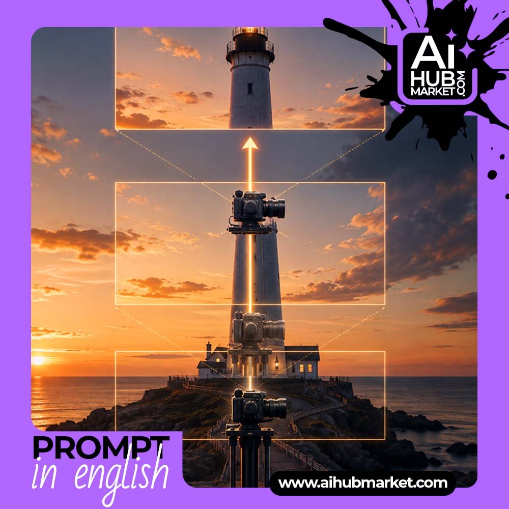 Camera movement prompt Pedestal Up — camera movement prompt example 3