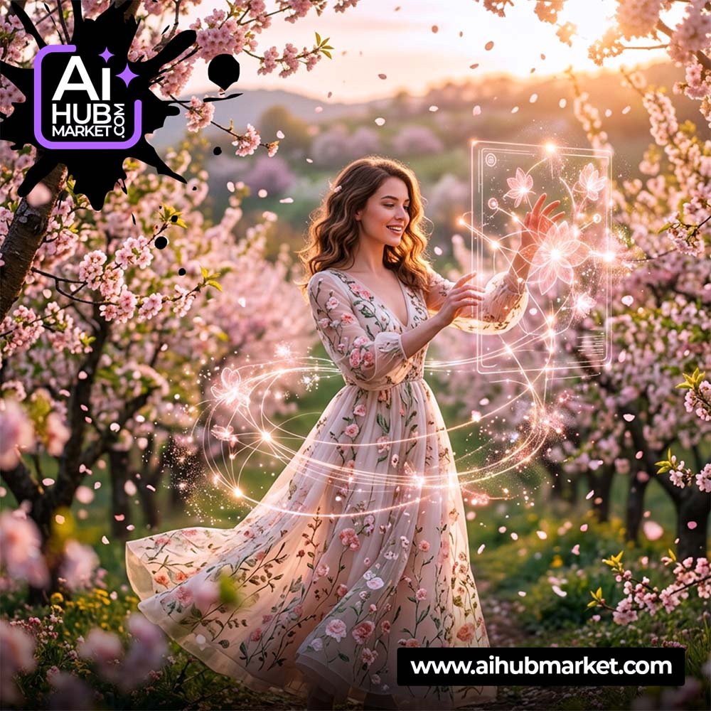 AI spring photoshoot prompt for vibrant seasonal imagery
