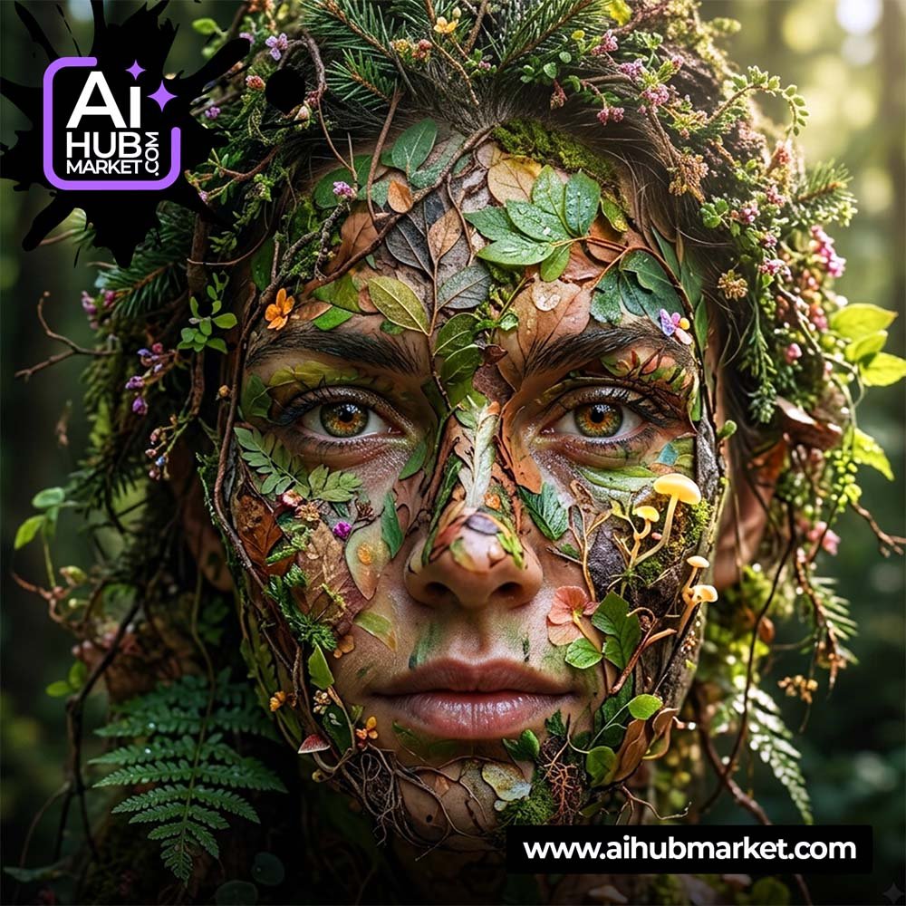 AI nature portrait prompt for generating beautiful AI art