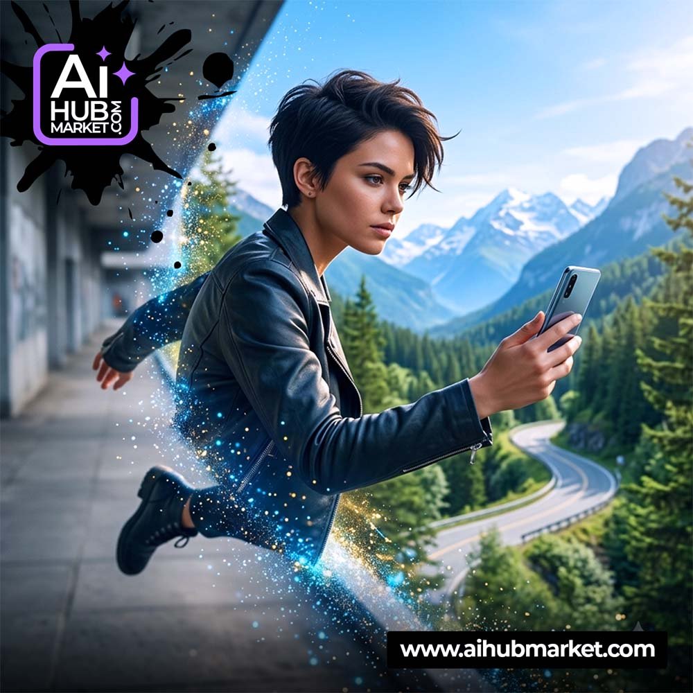 AI background replacement prompt for photo editing