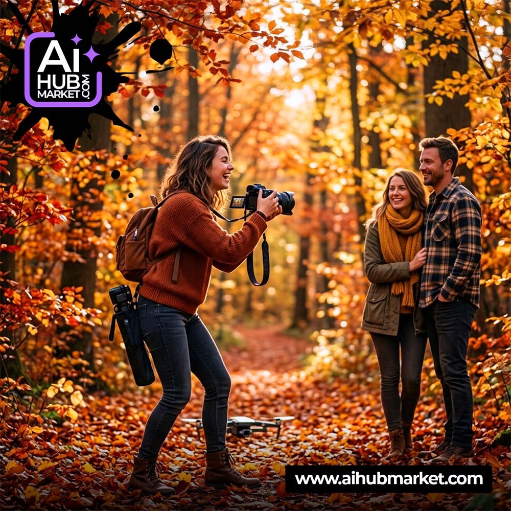 AI осіння фотосесія - створення фотографій з власного фото