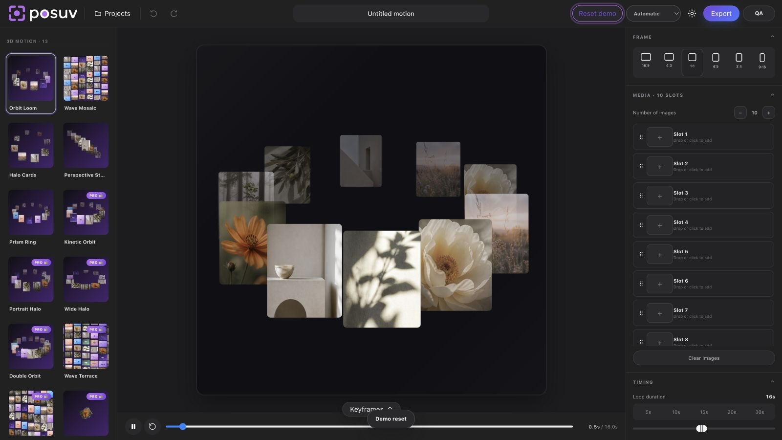 Main Posuv editor in English