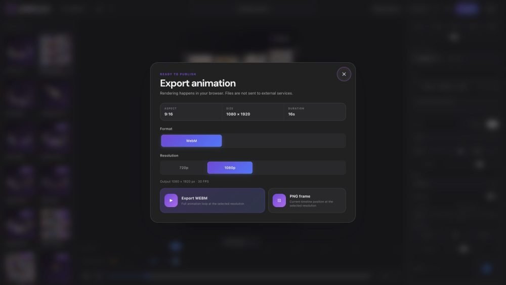 Posuv Pro – Motion Showcase Builder