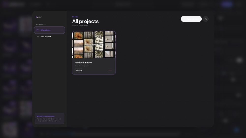 Posuv Pro – Motion Showcase Builder