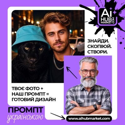 Нічний urban-портрет із чорною пантерою