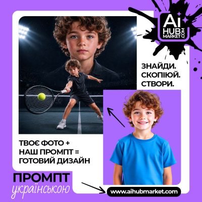 Дизайн з використанням промпту Погляд чемпіона