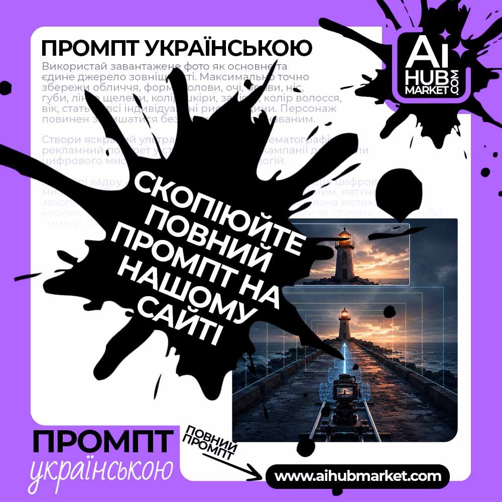 Промпт руху камери Наїзд камери вперед — приклад промпту руху камери 4