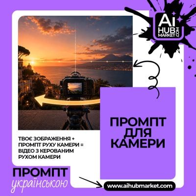 Промпт руху камери Панорама камери вліво — приклад промпту руху камери 1