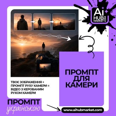 Промпт руху камери Повільне віддалення камери — приклад промпту руху камери 1