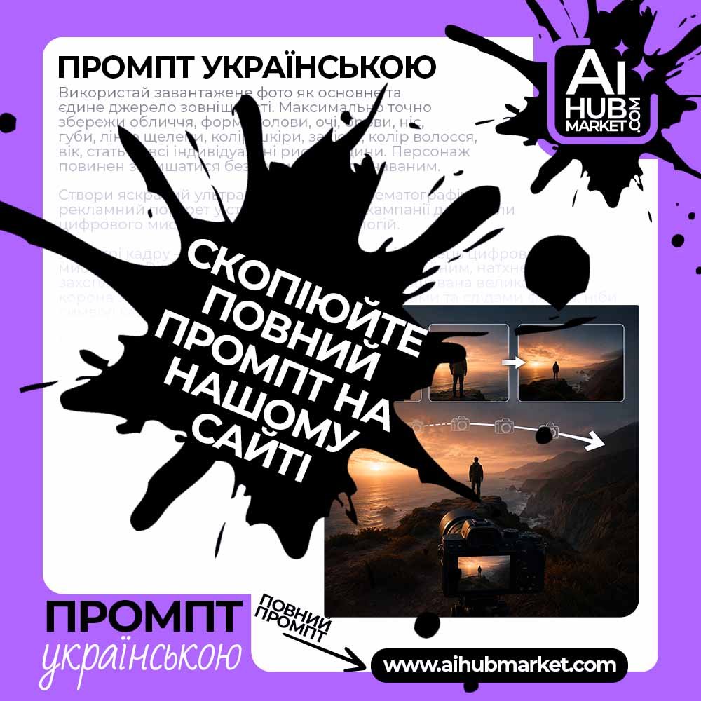 Промпт руху камери Повільне віддалення камери — приклад промпту руху камери 4