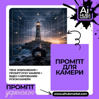 Промпт руху камери Швидке наближення камери — приклад промпту руху камери 1