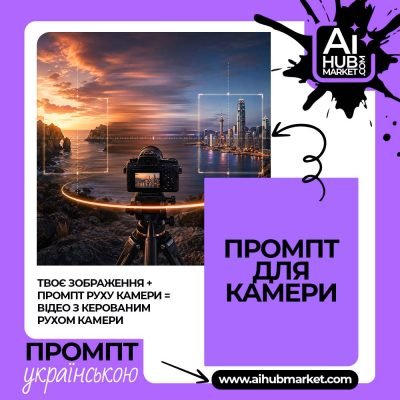 Промпт руху камери Швидке панорамування в правий бік — приклад промпту руху камери 1