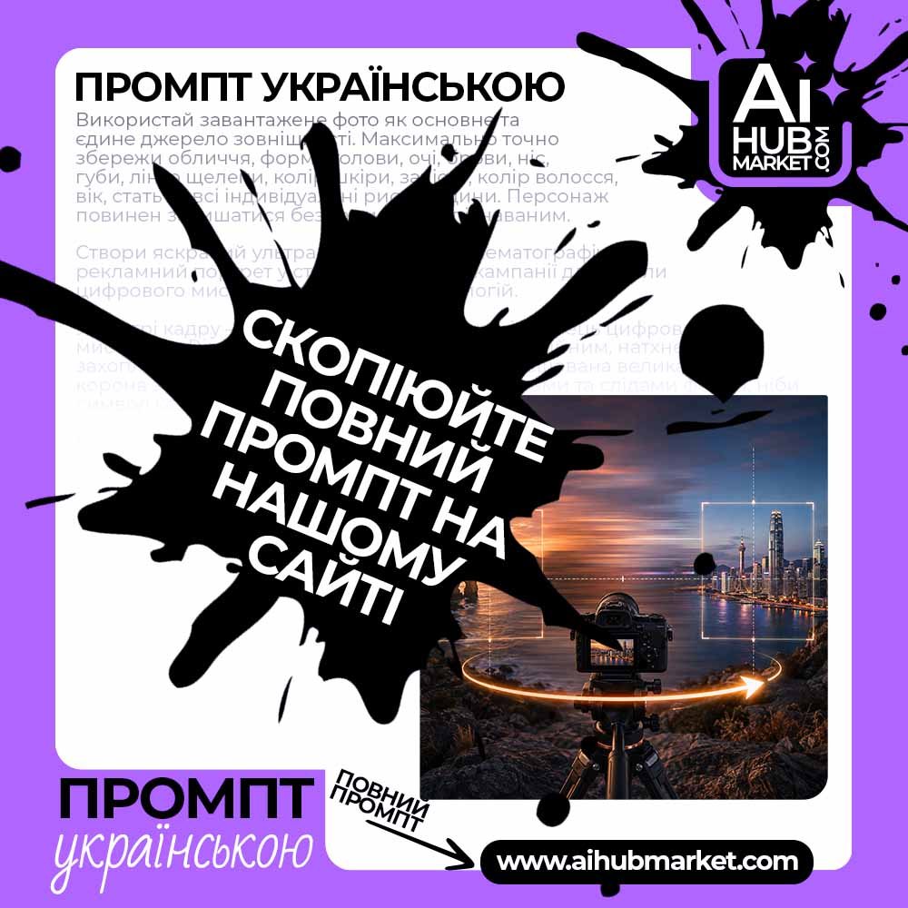 Промпт руху камери Швидке панорамування в правий бік — приклад промпту руху камери 4