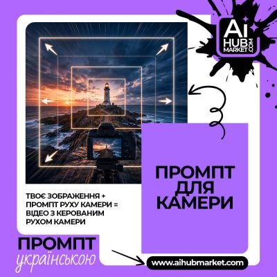 Промпт руху камери Швидке віддалення камери — приклад промпту руху камери 1