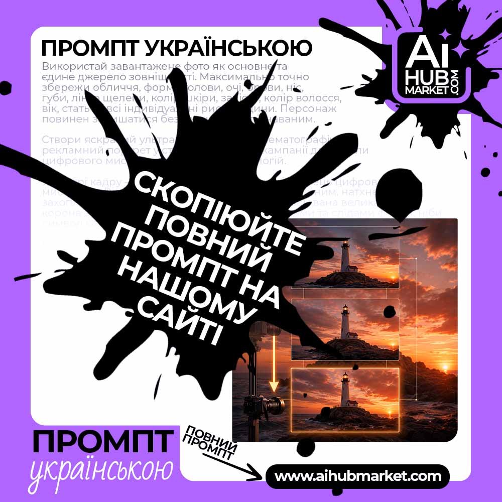 Промпт руху камери Вертикальне опускання камери — приклад промпту руху камери 4