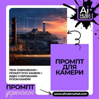 Промпт руху камери Зміщення камери вправо — приклад промпту руху камери 1