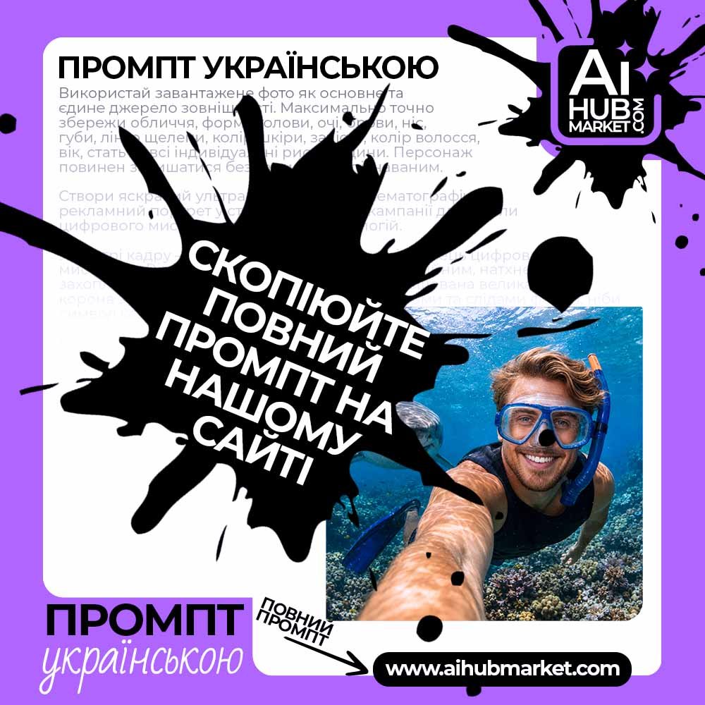 Промпт Селфі з акулою