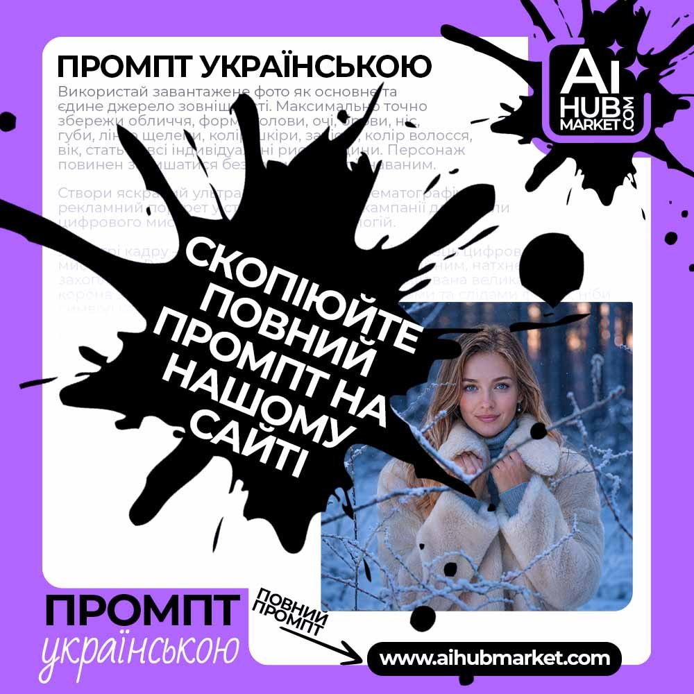 Промпт Серед засніжених гілок