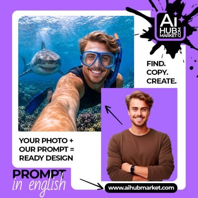 A person taking a selfie while snorkeling with a shark in the background.