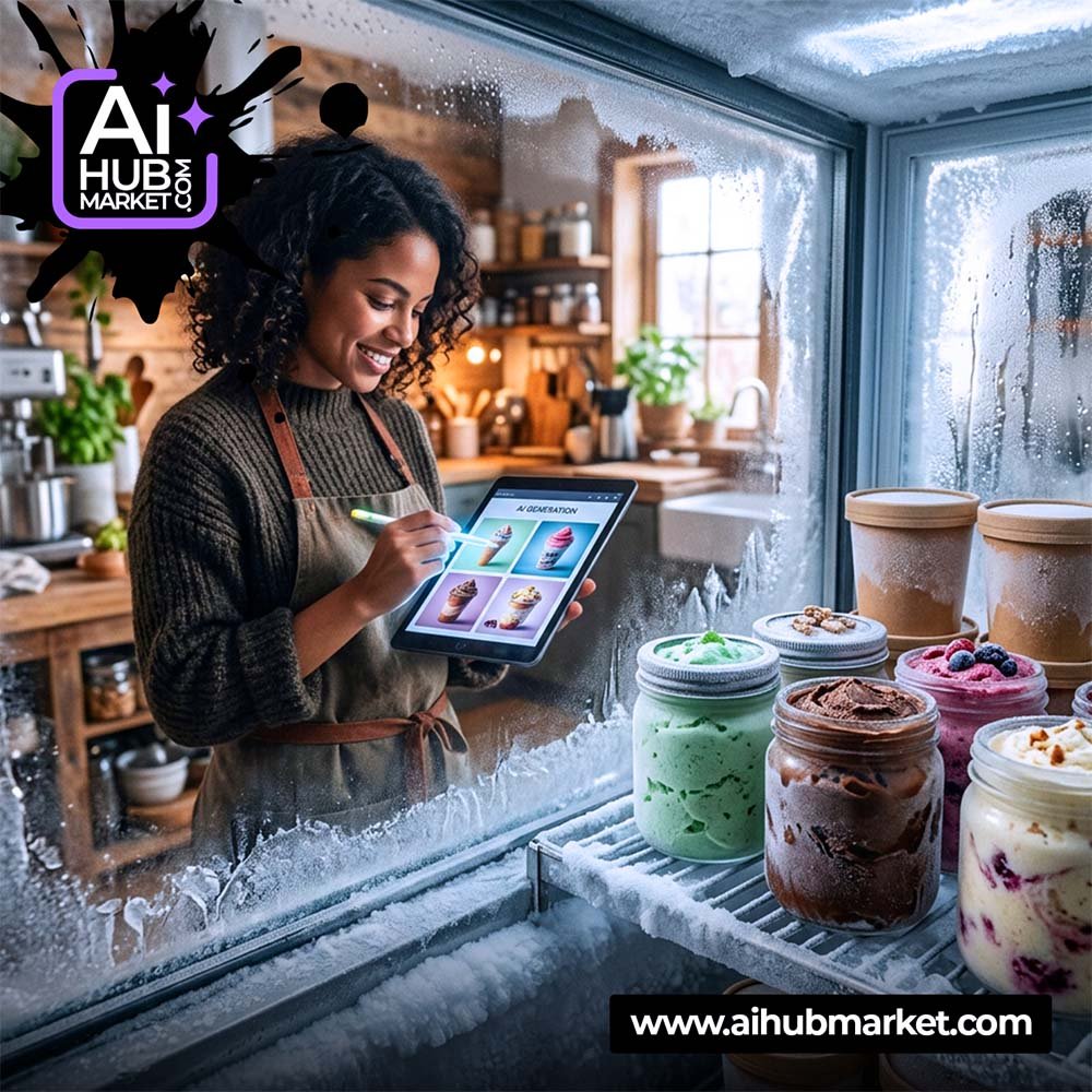 AI продукт лід для реклами товару серед льоду